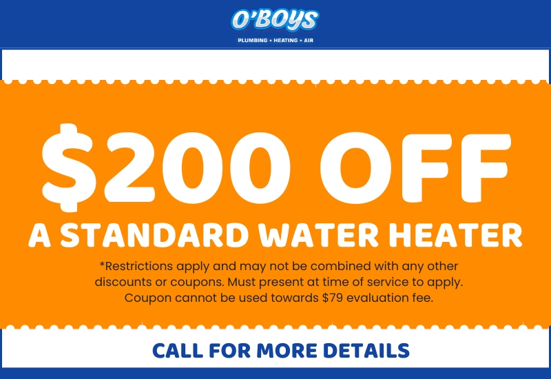 $200 Off Standard Water Heater